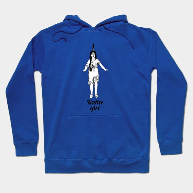 Native American girl Hoodie by untagged_shop